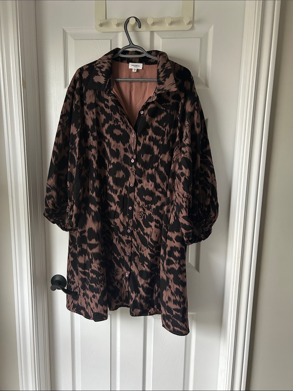 Brown & Black Animal Print Dress